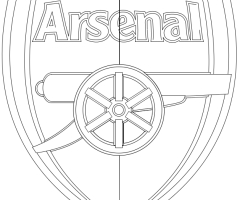 Coloriage logo Arsenal