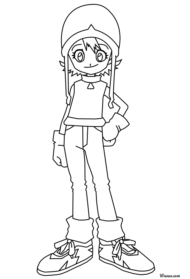 Coloriage Sora Takenouchi
